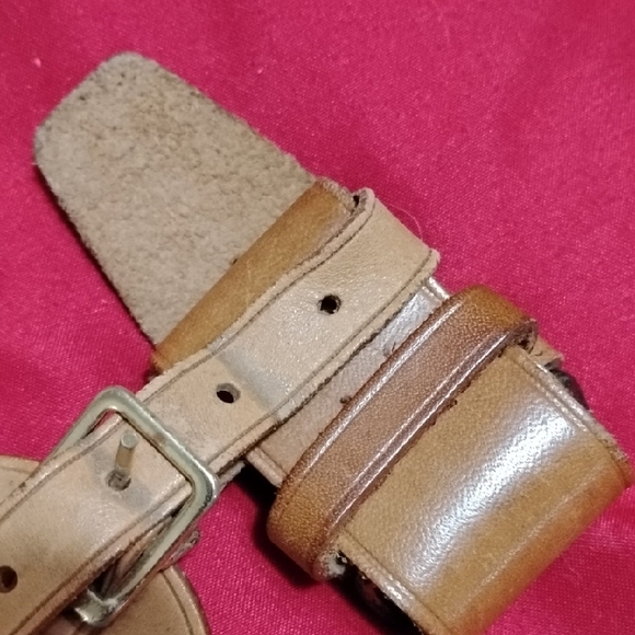 LOUIS VUITTON 3 PIECE SET, VACHETTA, STRAP & POIGNANT TAN LEATHER SET! 💕EUC - Picture 6 of 9